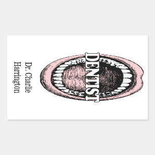 Pegatinas conocidos de encargo del dentista