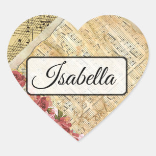 Pegatinas conocidos personalizados de las notas