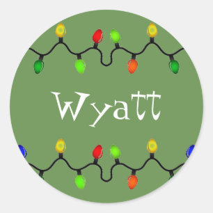 Pegatinas conocidos personalizados del navidad