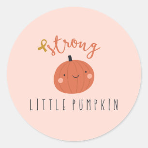 pegatinas contra el cáncer infantil con calabaza f