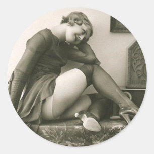 Pegatinas coquetos del chica del Pin-Para arriba