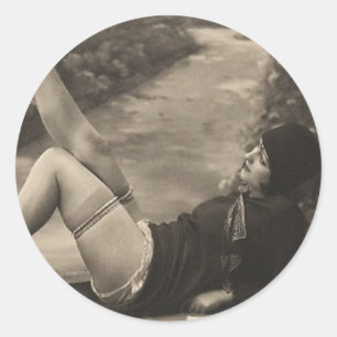 Pegatinas coquetos del chica del Pin-Para arriba