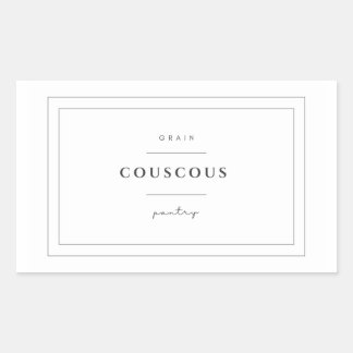 Pegatinas Couscous Food Label