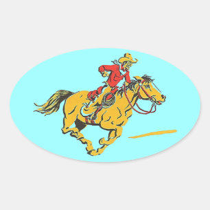 Pegatinas Cowboy Caballo Rodeo Rider Race Barrel G