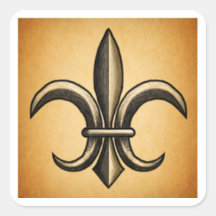 Pegatinas Cuadradas Coppe Fleur De Lis