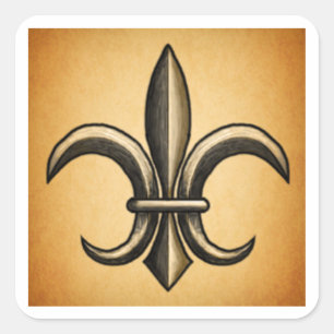 Pegatinas Cuadradas Coppe Fleur De Lis
