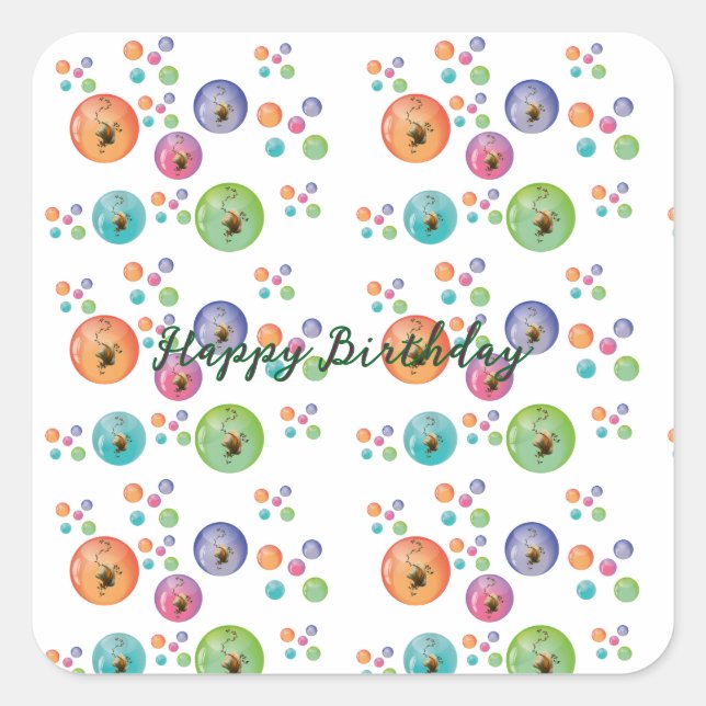 Pegatinas cuadrados (Anverso)