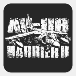 PEGATINAS cuadrados AV-8B Harrier II