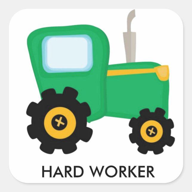 Pegatinas cuadrados, brillante (Anverso)