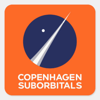 Pegatinas cuadrados con el logotipo de Copenhague