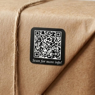 Pegatinas cuadrados de código QR de personalizado