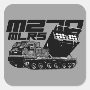Pegatinas cuadrados M270 MLRS