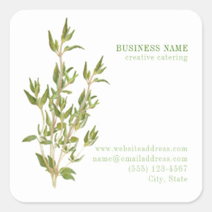 PEGATINAS cuadrados pequeños FRESCOS THYME Biz ID