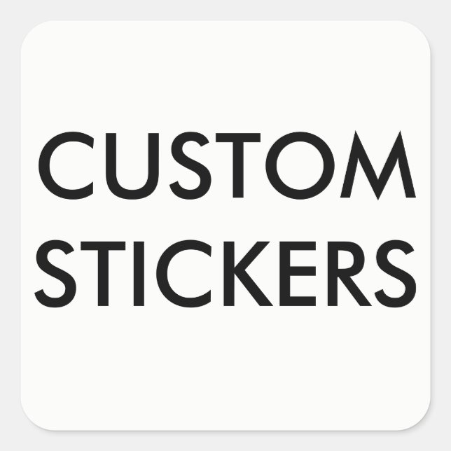 Pegatinas cuadrados personalizados personalizados  (Anverso)