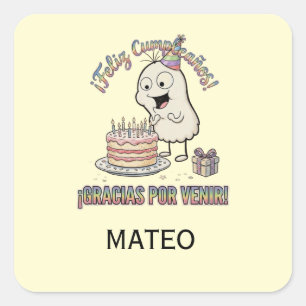 Pegatinas Cumpleaños Personaje Tierno Loop!