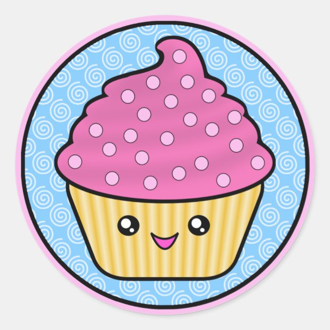 Pegatinas Cuppy Cake Kawaii (Anverso)