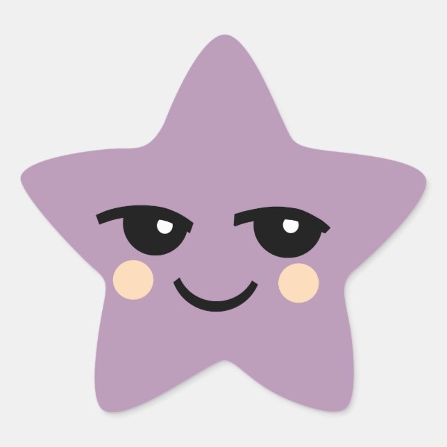 PEGATINAS CUTE FACE STAR (Anverso)