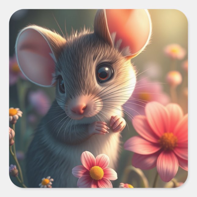 Pegatinas Cute Mouse (Anverso)