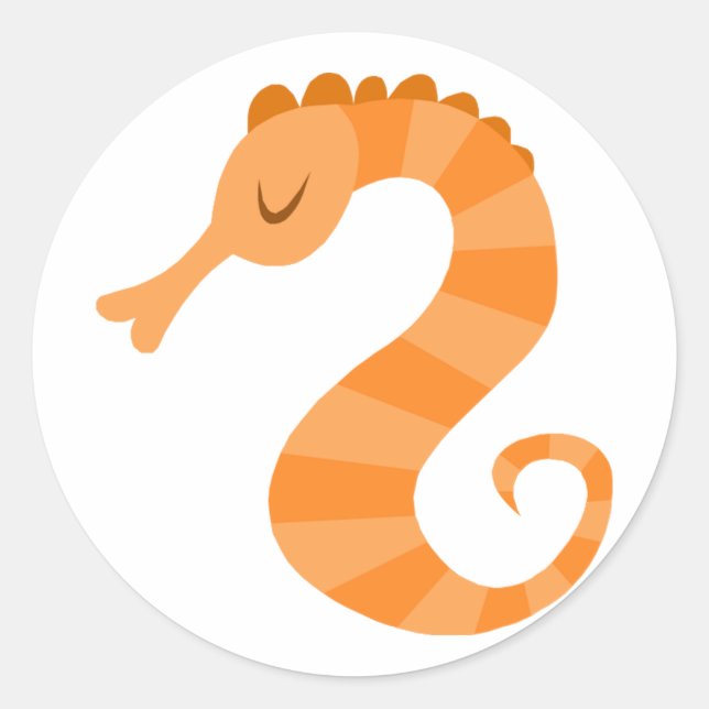 Pegatinas Cute Seahorse (Anverso)