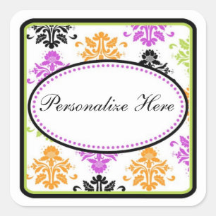 Pegatinas Damask-Halloween