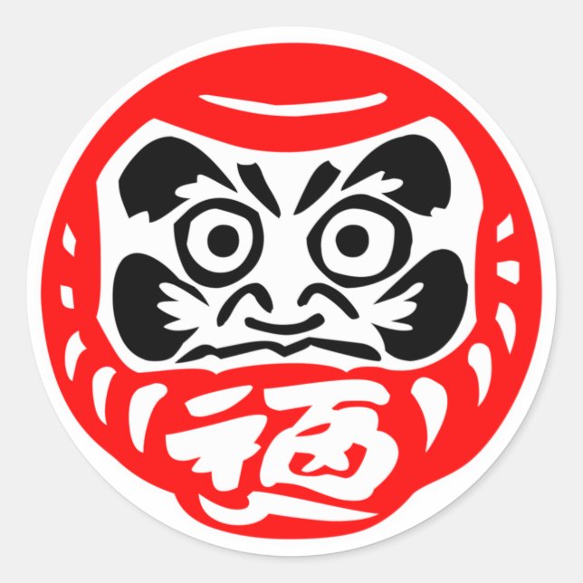 Pegatinas Daruma (Anverso)