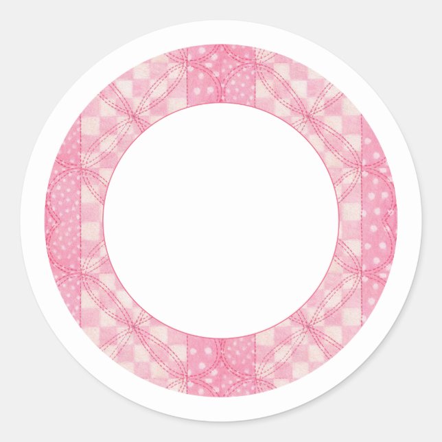 Pegatinas de 1,5" de RODERÍSTICO DE PINK HEART QUI (Anverso)