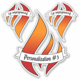 Pegatinas de 3UP personalizados sobre la lengua de