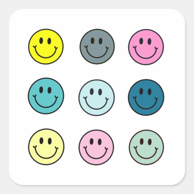 pegatinas de 9 paquetes Pastel Blue Green 90 (Anverso)