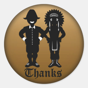 Pegatinas de Acción de Gracias Personalizado Pegat