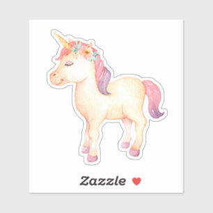 Pegatinas de acuarela de Unicorn