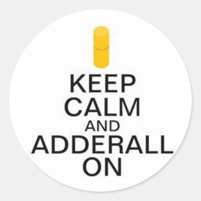 Pegatinas de Adderall (Anverso)