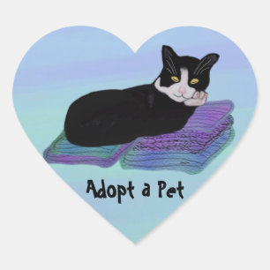 Pegatinas de adopción del Mascota de Nap de Tuxed