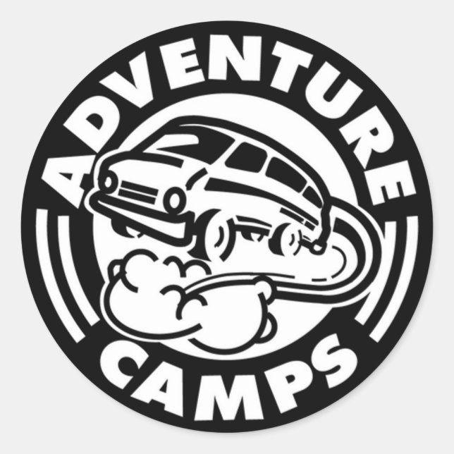 Pegatinas de Adventure Camps (Anverso)