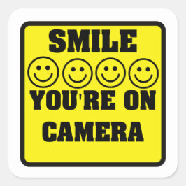 Pegatinas de advertencia de cámara de seguridad