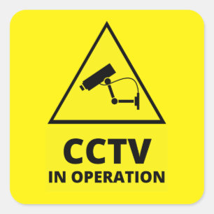 Pegatinas de advertencia de cámara de seguridad