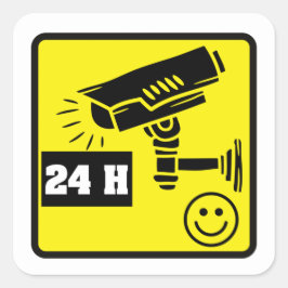 Pegatinas de advertencia de cámara de seguridad