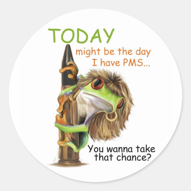 Pegatinas de advertencia de una mujer (Anverso)