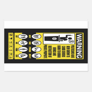 Pegatinas de advertencia del gobierno