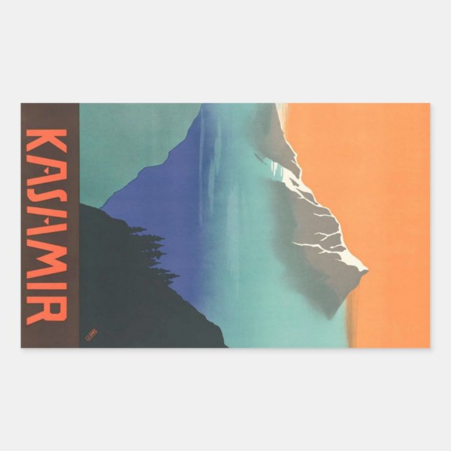 Pegatinas de afiches de viaje de India (Anverso)