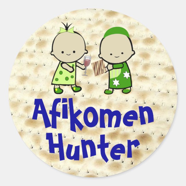 Pegatinas de Afikomen Hunter (Anverso)