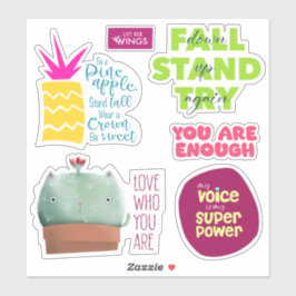 Pegatinas de Afirmación de Vinilo de corte de Pers