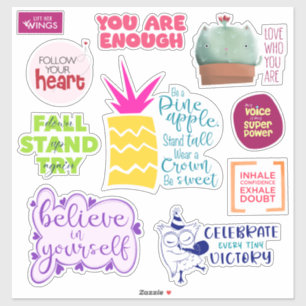 Pegatinas de Afirmación de Vinilo de corte de Pers