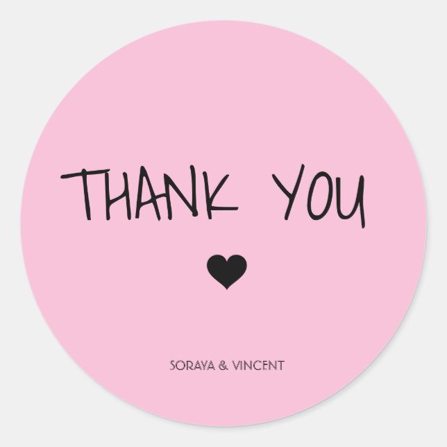 Pegatinas de agradecimiento (Anverso)