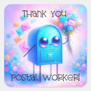 Pegatinas de Agradecimiento al Trabajador Postal
