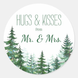 Pegatinas de agradecimiento de abeto