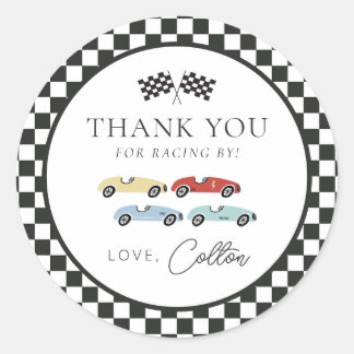 Pegatinas de agradecimiento de cumpleaños de coche