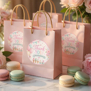 Pegatinas de agradecimiento de cumpleaños de helad