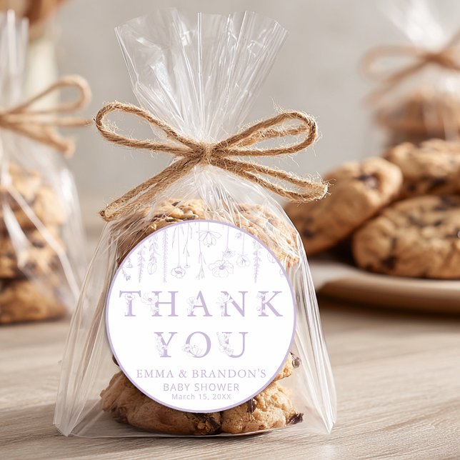 Pegatinas de agradecimiento para baby shower de fl (Subido por el creador)