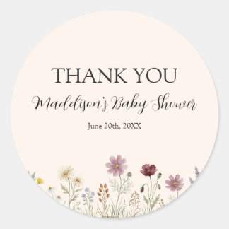 Pegatinas de agradecimiento para baby shower de fl