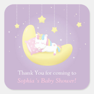 Pegatinas de agradecimiento para baby shower de Un